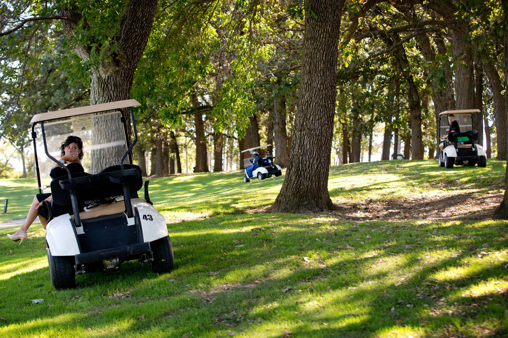 Golf cart rustling